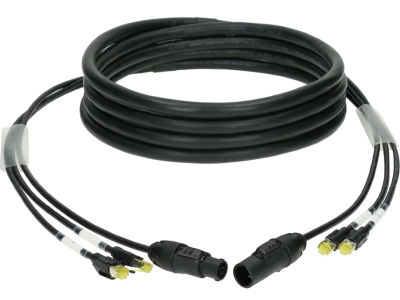 CAT7 & power 3G1.5 hybrid cable2x RJ45 + powerCON TRUE1 - 16 A - 30 m