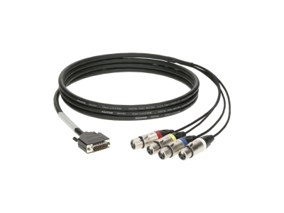 CATLink RACK 4-channel breakout loomD-Sub 15p M - 4x XLR 3p F - 1.2 m