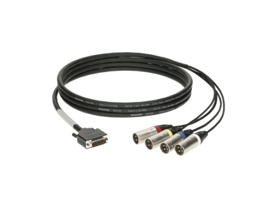CATLink RACK 4-channel breakout loomD-Sub 15p M - 4x XLR 3p M - 0.6 m