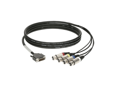CATLink RACK 4-channel breakout loomD-Sub 15p M - 4x XLR 5p F - 1.2 m