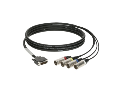CATLink RACK 4-channel breakout loomD-Sub 15p M - 4x XLR 5p M - 0.6 m