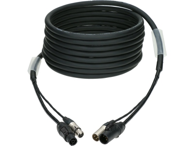 DMX & power 3G1.5 hybrid cableXLR 3p + powerCON TRUE1 - 10 m