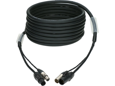 DMX & power 3G1.5 hybrid cableXLR 3p + powerCON TRUE1 - 5 m