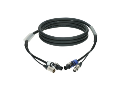 DMX & power 3G2.5 hybrid cableXLR 3p + powerCON - 5 m