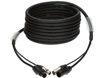 DMX & power 3G2.5 hybrid cableXLR 3p + powerCON TRUE1 - 30 m