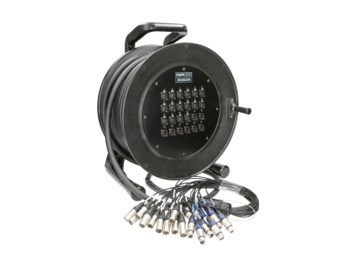 DrumLink 16/8 - 16x XLR 3p F/M + 8x XLR 3p M/F24-channel - analog multicore drum - single ground - 30 m
