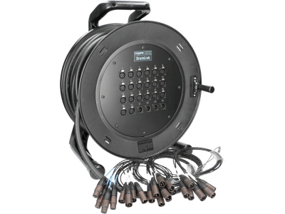 DrumLink 20/4 - 20x XLR 3p F/M + 4x XLR 3p M/F24-channel - analog multicore drum - single ground - 30 m