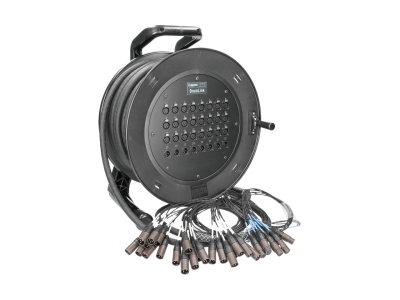 DrumLink 24/8 - 24x XLR 3p F/M + 8x XLR 3p M/F32-channel - analog multicore drum - single ground - 25 m