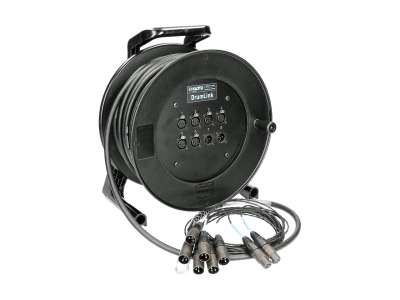 DrumLink 6/2 - 6x XLR 3p F/M + 2x XLR 3p M/F8-channel - analog multicore drum - single ground - 40 m
