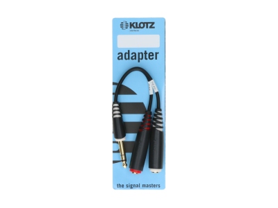 E-Drum splitter - Y adapterTRS 6.3 mm - 2 x TS socket 6.3 mm