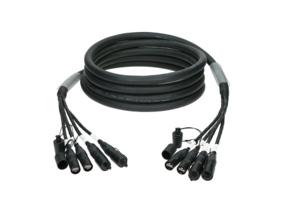 flexible 4-fold MultiCAT network cableCAT7 (S/FTP) / etherCON - etherCON - 25 m