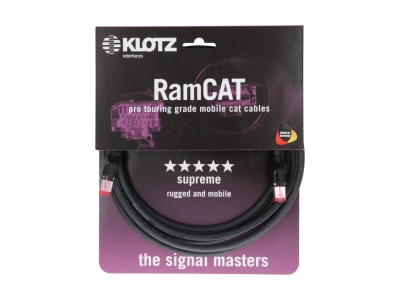 flexible, double shielded Ram CAT network cable with AWG24 solid conductorCAT5e (SF/UTP) / RJ45 - RJ45 - 3 m