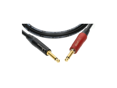 Joe Bonamassa high end guitar cable - 4.5 m - black + red - straight - straight (SilentPlug)