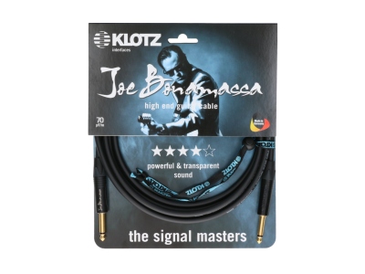 Joe Bonamassa high end guitar cable - 6 m - black - straight - straight