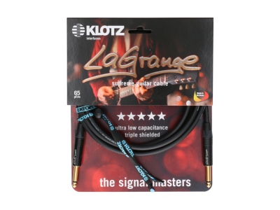 LaGrange supreme guitar cable - 6 m - straight - straight - gold-plated