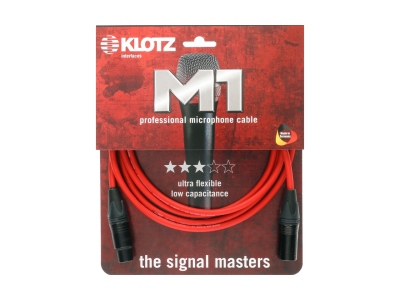 M1 professional microphone cable with XLR 3p F/M black by Neutrik® - 7.5 m