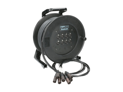 MiniCore 8/0 - 8x XLR 3p F/M8-channel - analog multicore drum - single ground
