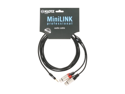MiniLink PRO Y cableTRS 3.5 mm - 2x XLR F - 3 m