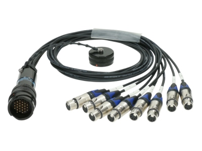 OT1000 - RMP 25p M - 8x XLR 5p F8-channel - DMX fanout - PVC - KLOTZ