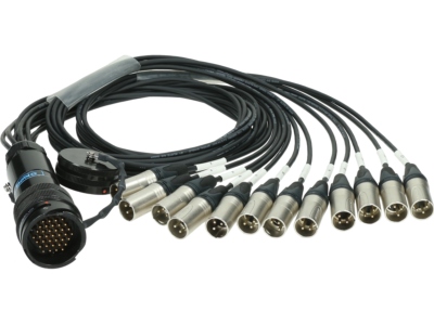 OT1000 - RMP 37p M - 12x XLR 3p M12-channel - digital fanout - PVC - Neutrik®