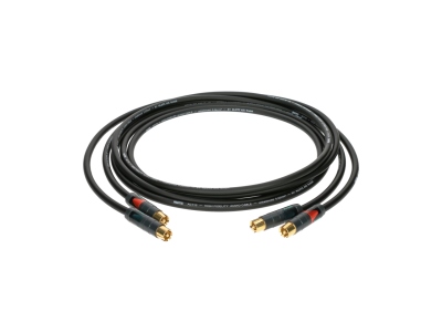 our audiophile high end RCA cablegold-plated contacts - 3 m - 2 pieces (1 box)