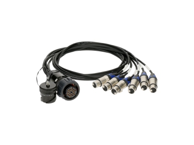PolyLITE - RMP 19p F - 6x XLR 3p F - DOMF6-kanal - digital fanout - einzelmasse