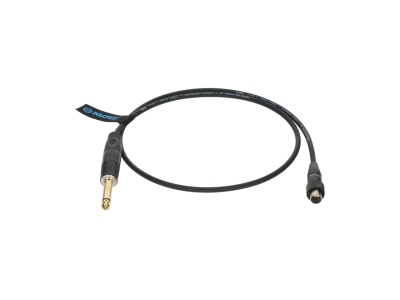 premium instrument cable for bodypack transmitters by ShureTQG (mini XLR 4p) - jack mono, gold plated - jack straight - TQG locking