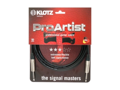 PRO ARTIST professional guitar cable with jacks from nickel and nickel-plated contacts - by Neutrik® - 1.5 m - straight - straight