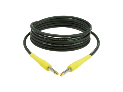 pro instrument cable with colored sleeves - 3 m - lumi yellow