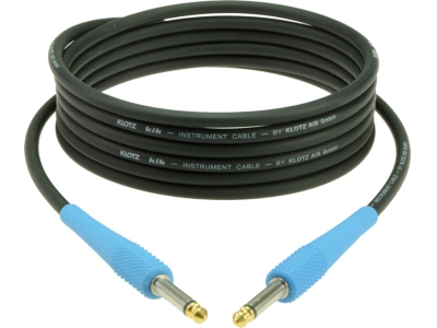 pro instrument cablewith colored sleeves - 4.5 m - mountain blue