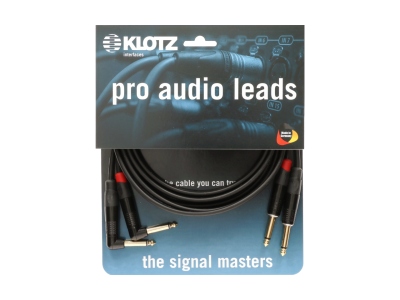 pro stereo keyboard cable straigth and angled jack plugs - 6 m