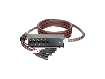 RamCAT 5-fold network multicore system, highly flexible RC5-LB5V cable, TrussLink stagebox, heavy duty versionCAT5e (S/UTP) / etherCON - etherCON - 40 m