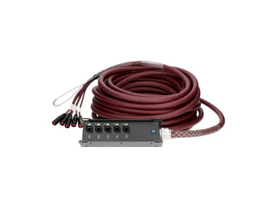 RamCAT 5-fold network multicore system, highly flexible RC5-LB5V cable, TrussLink stagebox, standard versionCAT5e (S/UTP) / etherCON - etherCON - 40 m