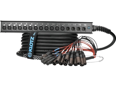 StraightLink 12/4 XLR 3p16-channel - single ground - 15 m