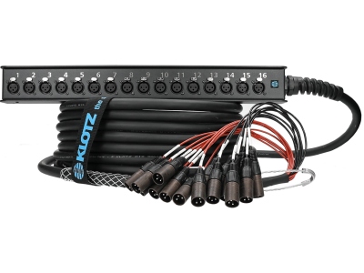 StraightLink 16/0 XLR 3p16-channel - single ground - 10 m