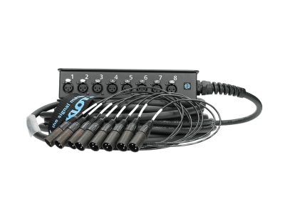 StraightLink 8/0 XLR 3p8-channel - single ground - 25 m