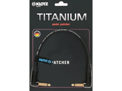 supreme TITANIUM patch cable with angled jacks - 0.3 m