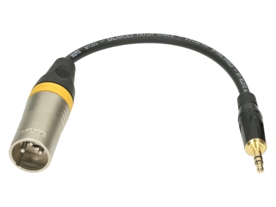 XLR adapter - balancedXLR 3p M - TRS 3.5 mm