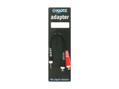 Y adapter - shortTRS 3.5 mm - 2 x RCA socket 0.2m