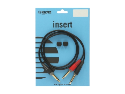 Y cable - lightweight - insertTRS 6.3 mm - 2x TS 6.3 mm - 2 m