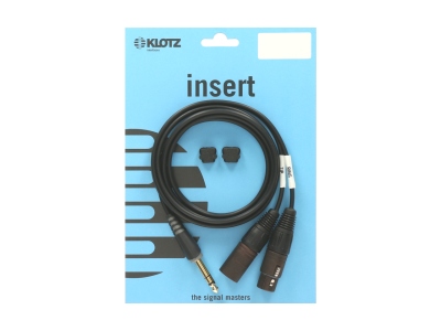 Y cable - lightweight - insertTRS 6.3 mm - 2x XLR 3p F/M - 2 m