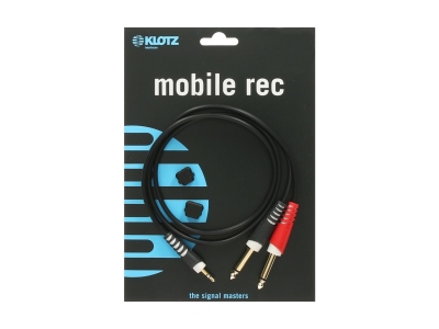 Y cable - lightweightTRS 3.5 mm - 2x TS 6.3 mm - 1 m