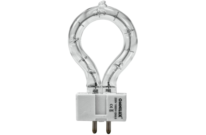 Lampă cu arc circular Omnilux 230V/1000W GX-9.5 3200K roundlux