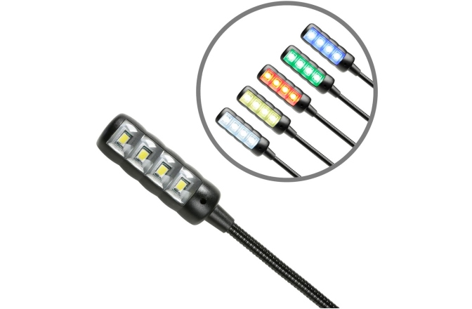 Lampada con gooseneck Adam Hall SLED 1 ULTRA USB A
