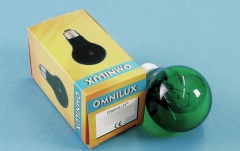 Lampă de înaltă tensiune Omnilux A19 230V/25W E-27 green