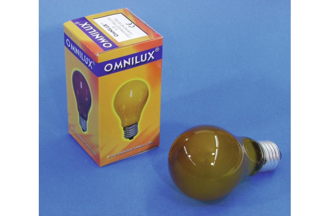 Lampă de înaltă tensiune Omnilux A19 230V/25W E-27 yellow