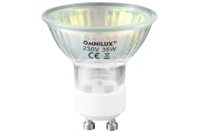 Lampa halogen Omnilux GU-10 230V/50W 1500h 25° red