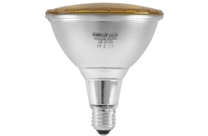 Lampă PAR Omnilux PAR-38 230V SMD 15W E-27 LED yellow