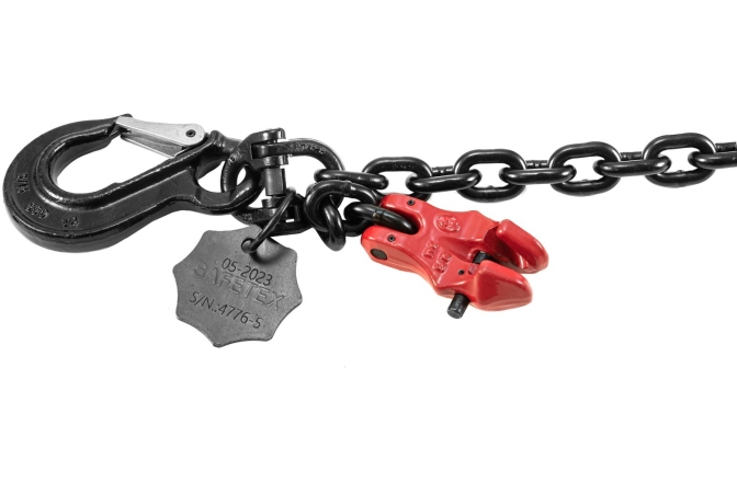 Lanț cu cârlig SafeCase Chain Sling 1leg clutches locked 1m WLL2000kg