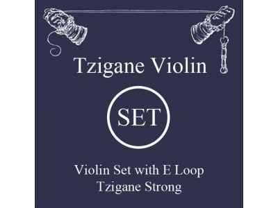 Corzi vioara Tzigane Multifilament Fibre core Set E otel bucla